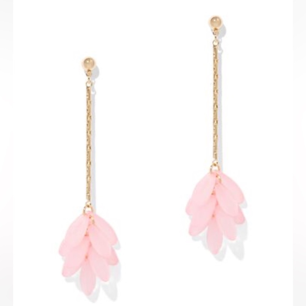 New York & Company • Beaded Cluster Linear Drop Earrings